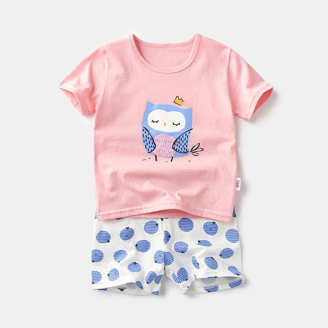 Summer Children Pajamas Sets