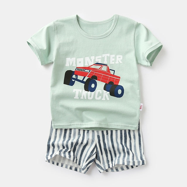 Summer Children Pajamas Sets