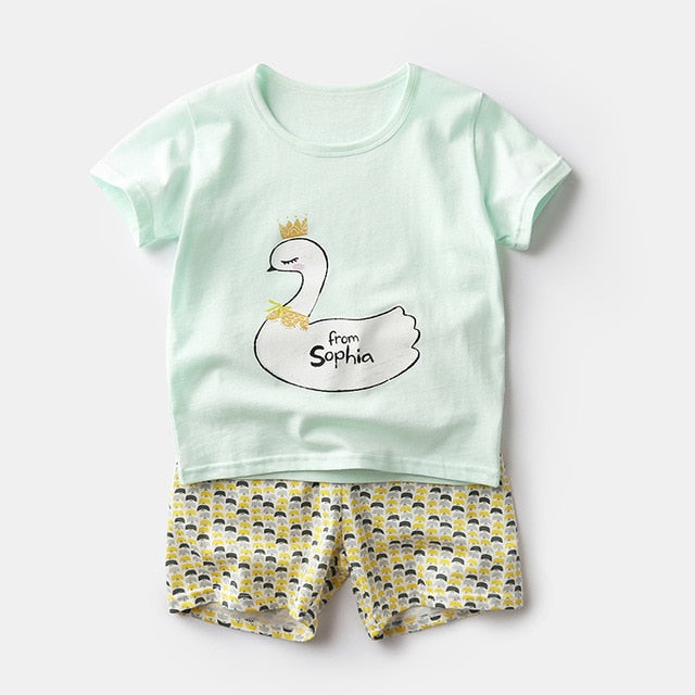 Summer Children Pajamas Sets