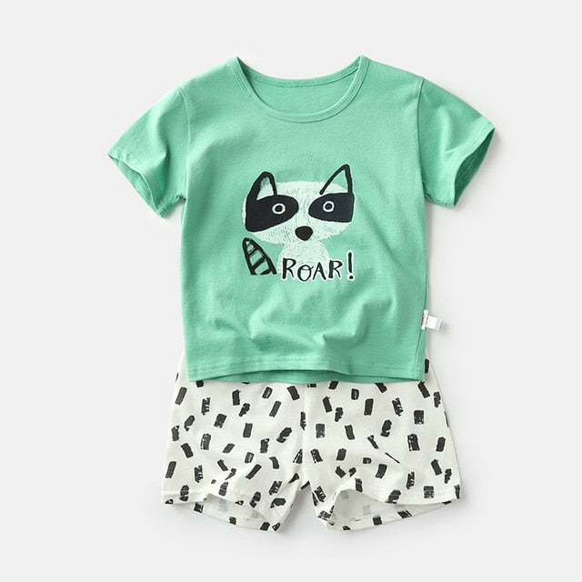 Summer Children Pajamas Sets