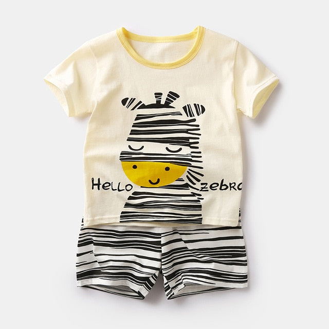 Summer Children Pajamas Sets