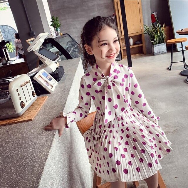 childrens clothing casual blazer+dot dress