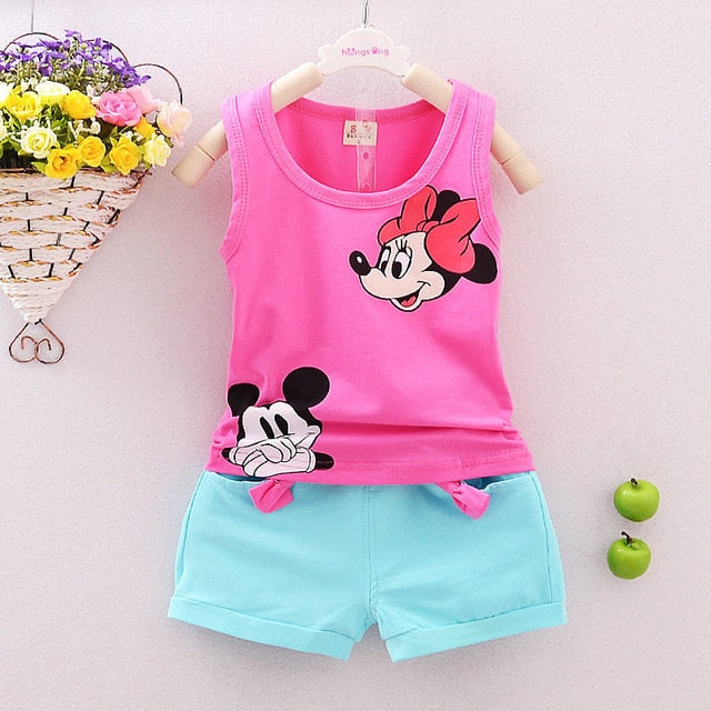 Summer Toddler Girls' Clothes Sleeveless T-shirt Vest