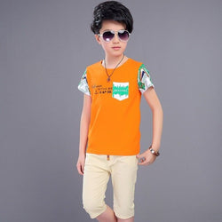 Boy Summer Clothes New Cotton Short Sleeved Childrens Clothing